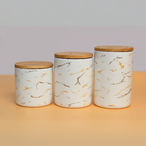 Winnie Blue Kitchen Jars With See Through Window Set Of 4 800ml