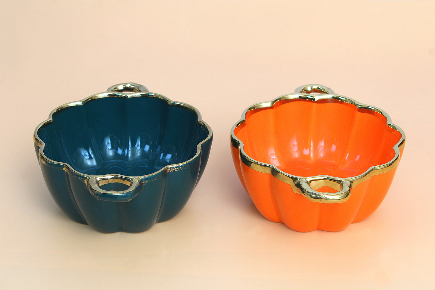 Porcelain Pumpkin Shape Bowl for Kitchen