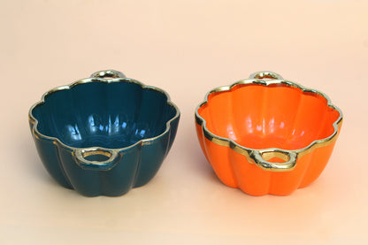 Porcelain Pumpkin Shape Bowl for Kitchen