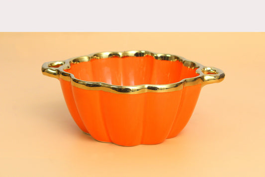 Porcelain Pumpkin Shape Bowl for Kitchen