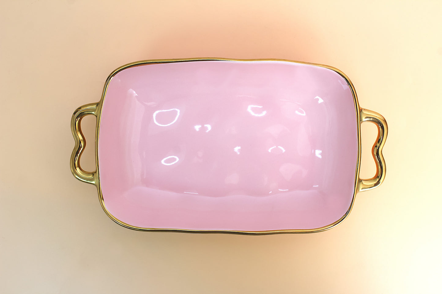 Porcelain rectangle serving platter
