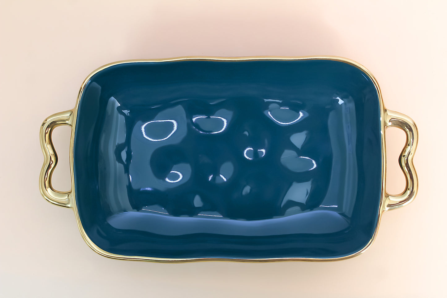 Porcelain rectangle serving platter
