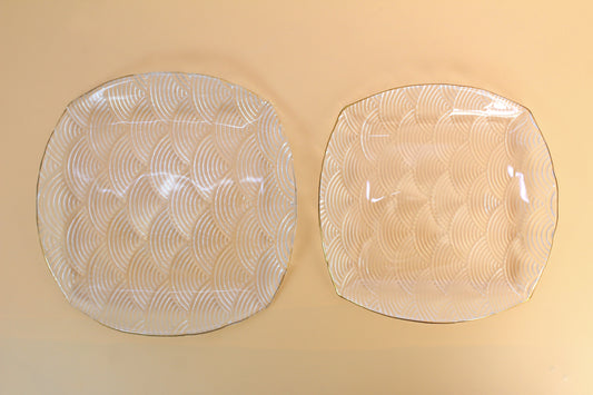 Toyo Sasaki Glass Plate Luffle Bowl