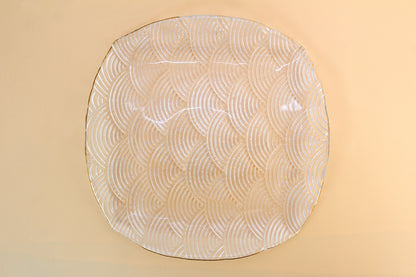 Toyo Sasaki Glass Plate Luffle Bowl