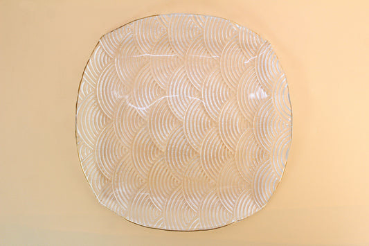Toyo Sasaki Glass Plate Luffle Bowl