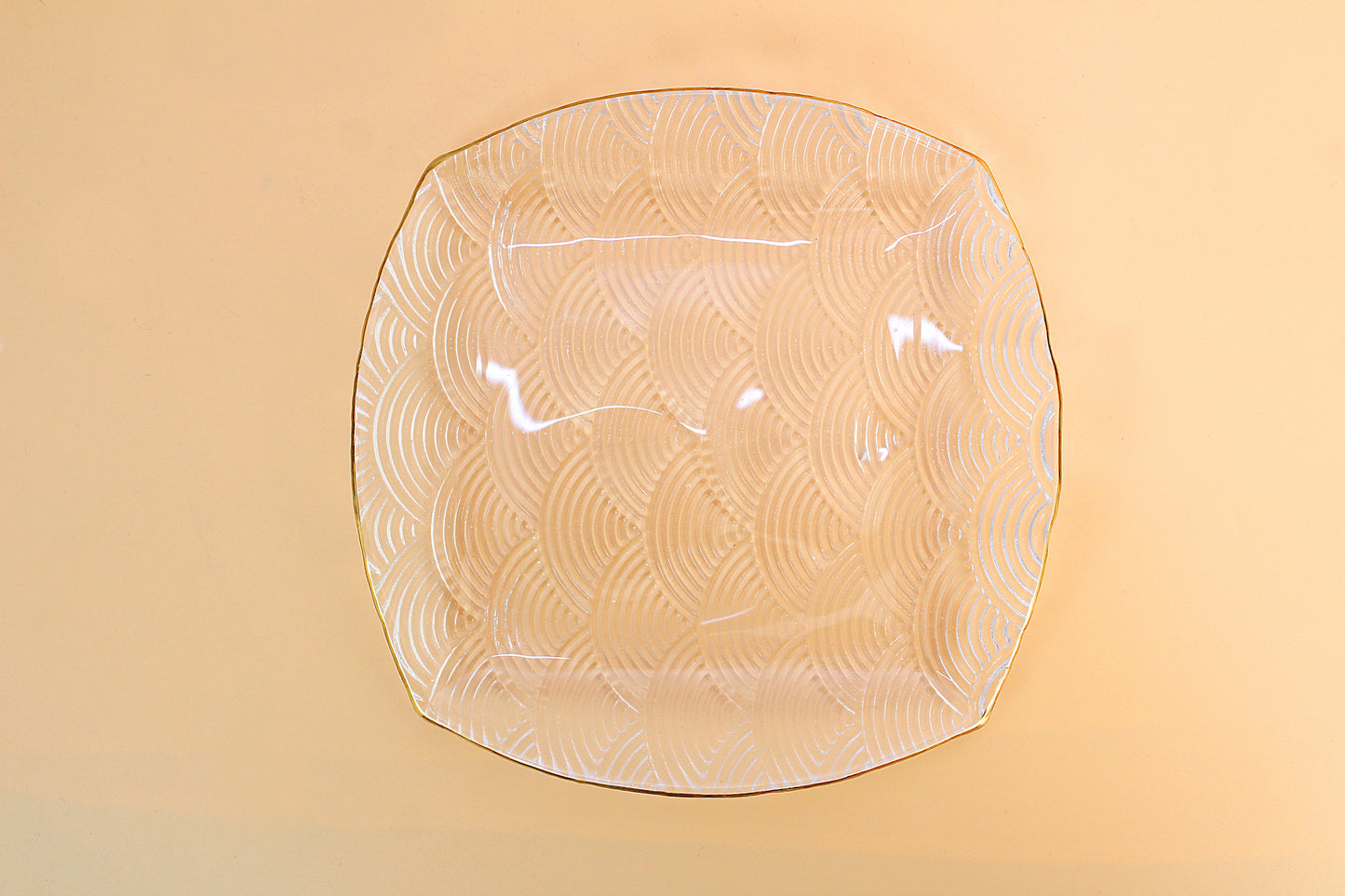 Toyo Sasaki Glass Plate Luffle Bowl