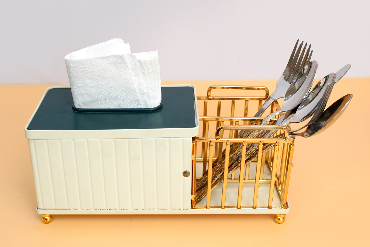 Multifunctional Tissue Box and cutlery Holder
