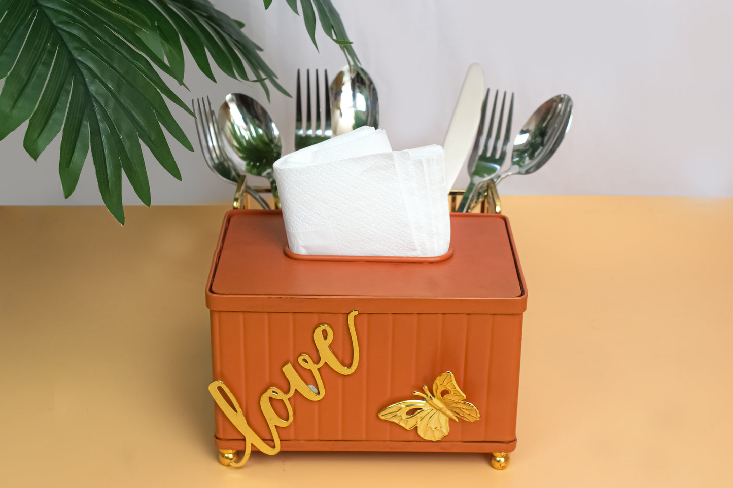 Multifunctional Tissue Box and cutlery Holder