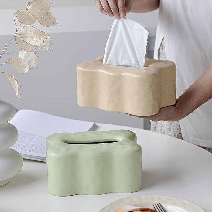 Ceramic tissue box