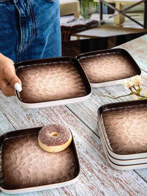 Porcelain Square Snack Plate